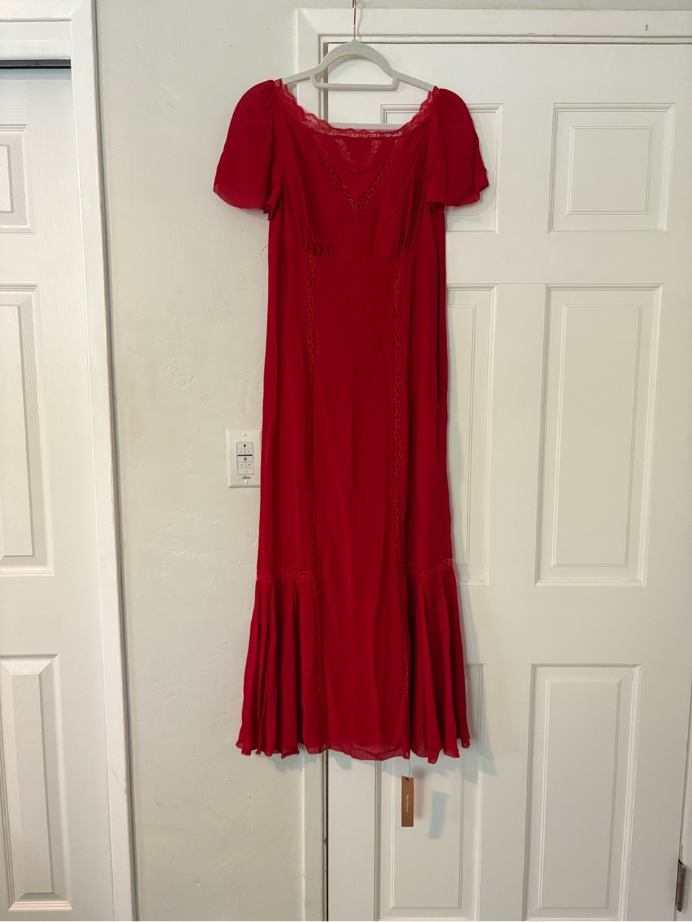 Reformation Red Domini Dress Sz 4